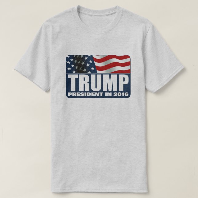 Donald Trump für Präsident 2016 T-Shirt (Design vorne)