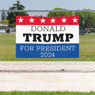 Donald Trump für Präsident 2024 Banner