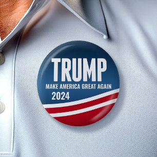 Donald Trump für Präsident 2024 - Modern Swoop Button