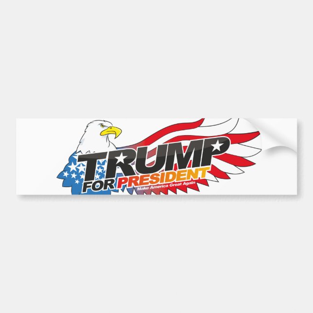 Donald Trump für Präsident Autoaufkleber (Vorne)