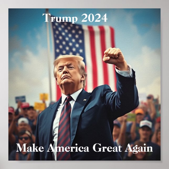 Donald Trump für Präsident Poster (Vorne)