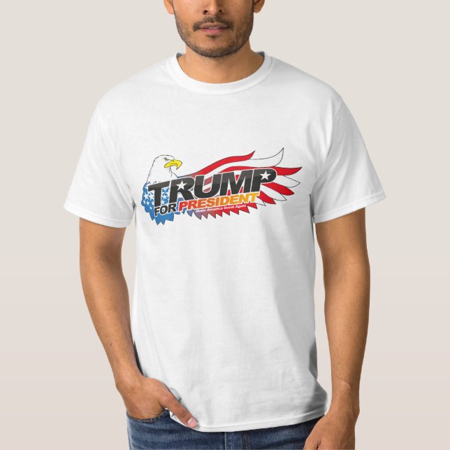 Donald Trump für Präsident T-Shirt (Vorderseite)