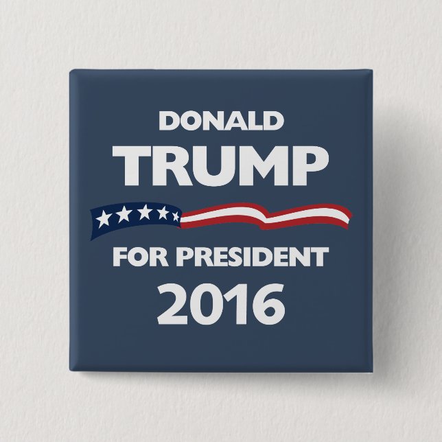 Donald Trump für Präsidenten 2016 Button (Vorderseite)