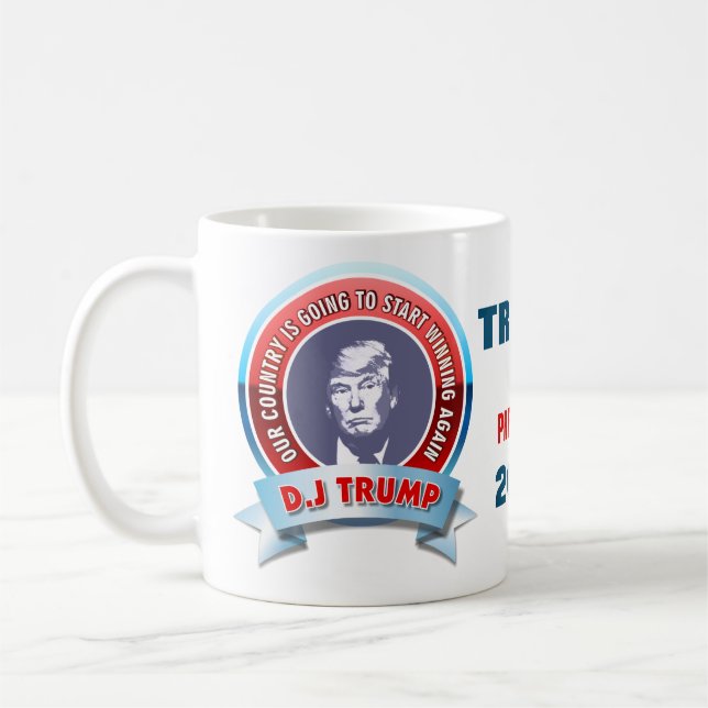 Donald Trump für Präsidenten 2016 Kaffeetasse (Links)