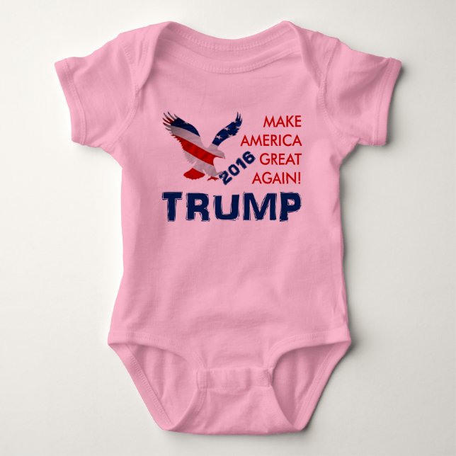 Donald Trump für Präsidenten Baby Strampler (Vorderseite)