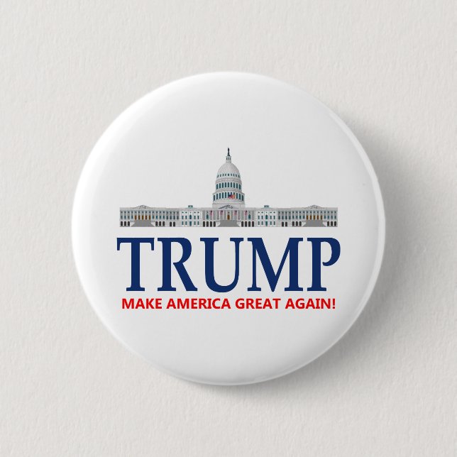 Donald Trump für Präsidenten Button (Vorderseite)