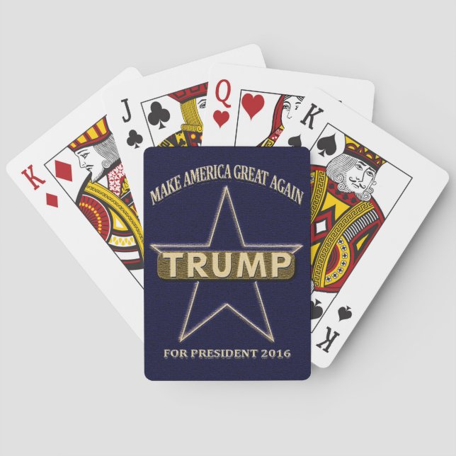 Donald Trump für Spielkarten Präsidenten-Political (Rückseite)