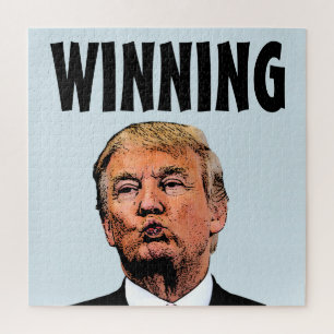 DONALD TRUMP GAGNANT KISS JIGSAW PUZZLE
