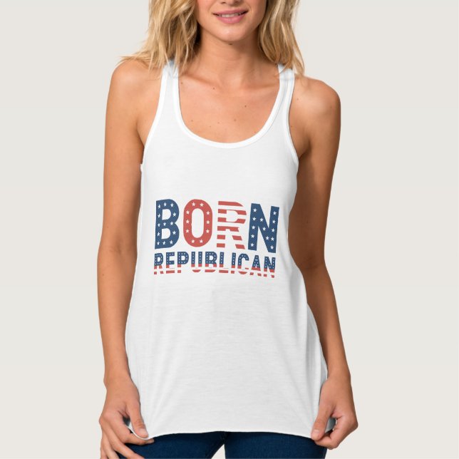 Donald Trump "Geborener Republikaner" Tank Top (Vorderseite)