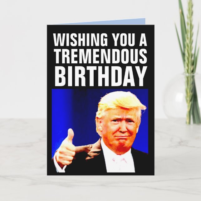 DONALD TRUMP GEBURTSTAG GRÖSSERE KARTEN (Vorderseite)