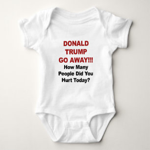 Donald Trump geh weg Baby Strampler