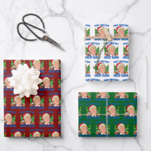 Donald Trump Geschenkpapier Set