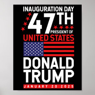 Donald Trump gewann die Amtseinführung der Wahl 20 Poster