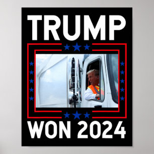 Donald Trump gewann die Amtseinführung der Wahl 20 Poster