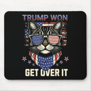 Donald Trump gewann die Wahl 2024 Katzen für Trump Mousepad