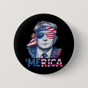 Donald Trump gewann die Wahlen 2024 Amerika USA-Fl Button