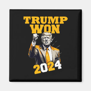 Donald Trump gewann Männer zur Amtseinführung 2024 Magnet