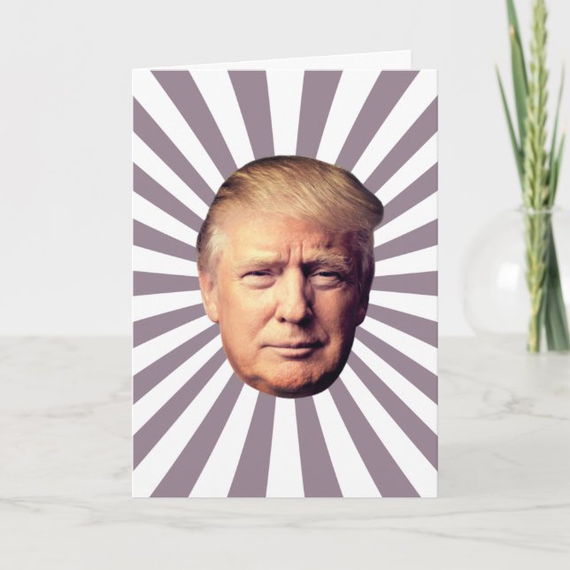 DONALD TRUMP GEWINNER BIRTHDAY CARD KARTE (Vorderseite)