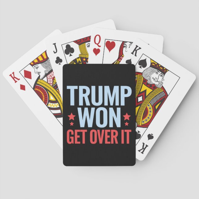 Donald Trump gewinnt 2024 den Sieg Trumps Spielkarten (Rückseite)