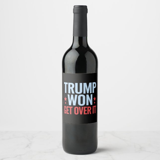 Donald Trump gewinnt 2024 den Sieg Trumps Weinetikett (Vorderseite)
