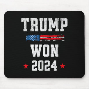 Donald Trump gewinnt 2024 Wahl 47. Präsident Mousepad