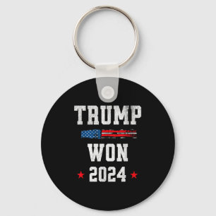 Donald Trump gewinnt 2024 Wahl 47. Präsident Schlüsselanhänger