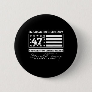 Donald Trump gewinnt 2024 Wahleinweihung Men Wo Button