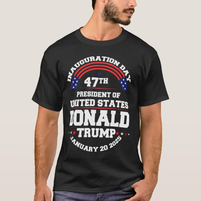 Donald Trump gewinnt 2024 Wahleinweihung Men Wo T-Shirt (Vorderseite)