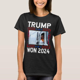 Donald Trump gewinnt 2024 Wahleinweihung Trump T-Shirt
