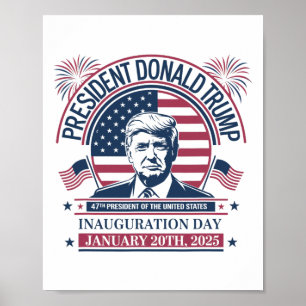 Donald Trump gewinnt 47. Präsident - 2024 Potus In Poster