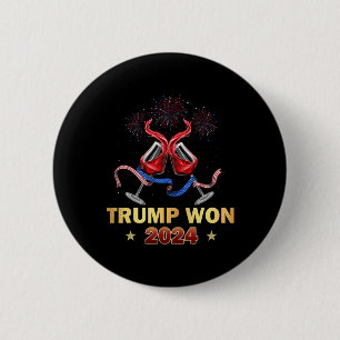 Donald Trump gewinnt den Wahlsieger 2024 Button