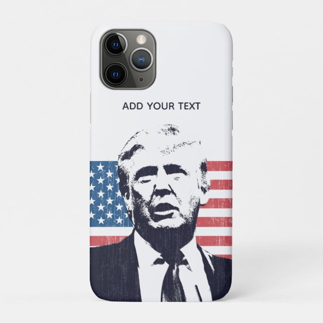 Donald Trump - Gewohnter Text| Blau Case-Mate iPhone Hülle (Rückseite)
