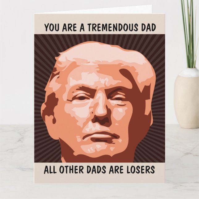 DONALD TRUMP GIANT HELLO CARD POUR LES CARTES POUR (Devant)