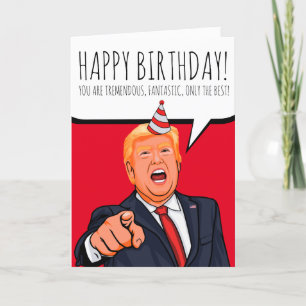 Donald Trump: Glücklich zum Geburtstag Dankeskarte
