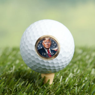 Donald Trump-Goldkampagne 2024 für Imitate Golfball