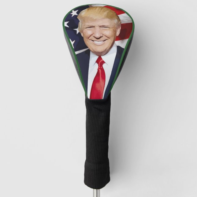 DONALD TRUMP GOLF TREIBERDECKUNG HEADCOVER (Vorderseite)