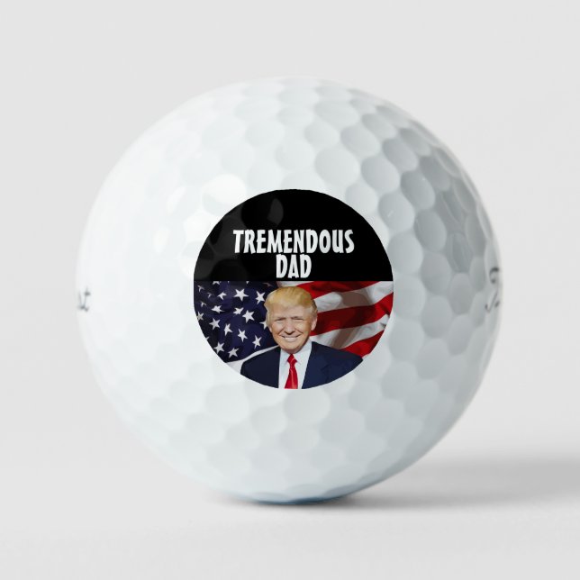 DONALD TRUMP GOLFBALLS FÜR VATER GOLFBALL (Vorderseite)