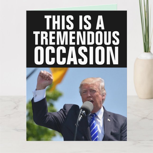 DONALD TRUMP GRANDES CARTES D'ANNIVERSAIRE (Devant)