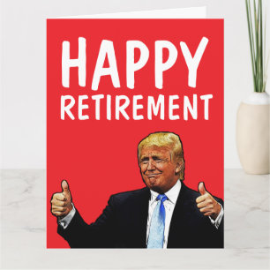 DONALD TRUMP GRANDES CARTES DE RETRAITE SURDIMENSI