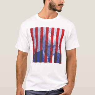 Donald Trump Graphic Mugshot Red Blue T - Shirt