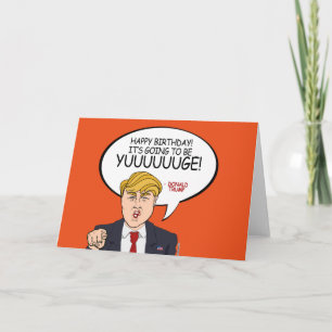 Donald Trump Gruß - Happy Birthday Karte