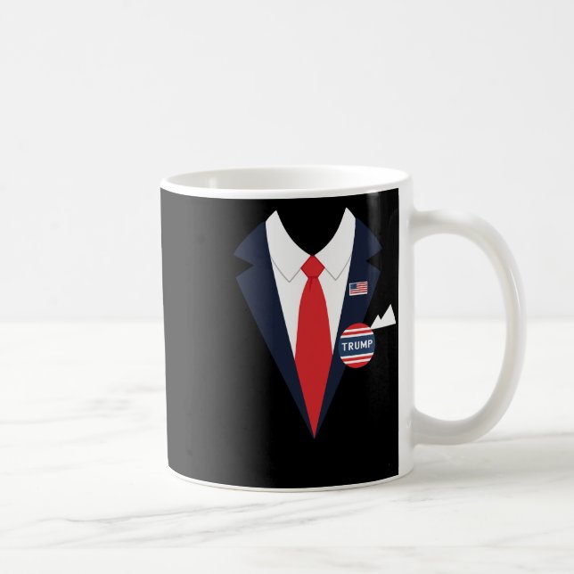 Donald Trump Halloween Costume Funny Kids Anzug Kaffeetasse (Rechts)