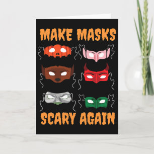 Donald Trump Halloween-Gesichtsmasken - Kostümidee Karte
