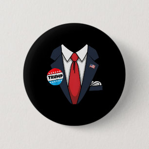 Donald Trump Halloween-Kostüm-Anzug für Kleinkinde Button