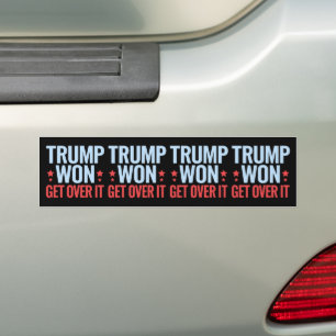 Donald Trump hat gewonnen, akzeptiere es 2024 Trum Autoaufkleber