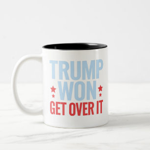 Donald Trump hat gewonnen, akzeptiere es 2024 Trum Zweifarbige Tasse