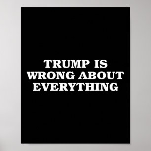 Donald Trump hat in allem Unrecht Poster