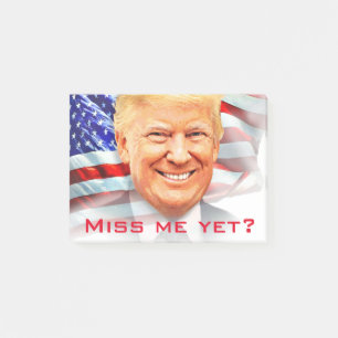 Donald Trump hat mich doch verfehlt? Post-it Klebezettel