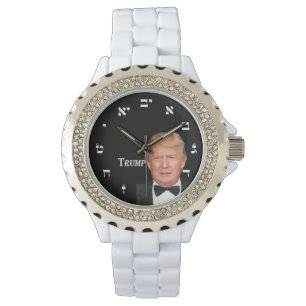 Donald Trump - hebräische Ziffern Armbanduhr