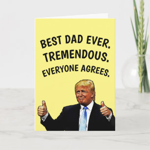DONALD TRUMP HELLO CARD FÜR VATER! KARTE